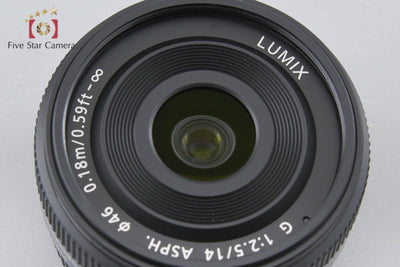 Used: Panasonic LUMIX G 14mm f/2.5 ASPH. H-H014