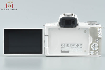 [Used] Canon EOS Kiss M EF-M 15-45 IS STM Lens Kit White
