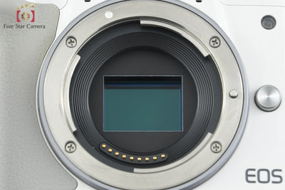 [Used] Canon EOS Kiss M EF-M 15-45 IS STM Lens Kit White