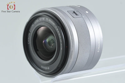 [Used] Canon EOS Kiss M EF-M 15-45 IS STM Lens Kit White