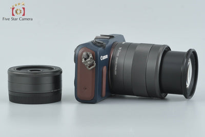 【中古】Canon キヤノン EOS M ダブルレンズキット ベイブルー