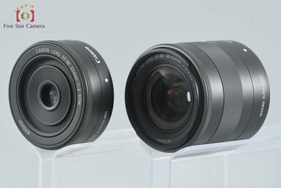 【中古】Canon キヤノン EOS M ダブルレンズキット ベイブルー