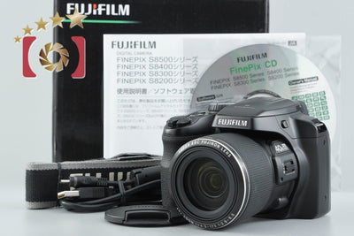 [Used] FUJIFILM FinePix S8200 Black Compact Digital Camera with Original Box