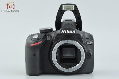 【中古】Nikon ニコン D3200 ダブルズームキット ブラック シャッター回数僅少
