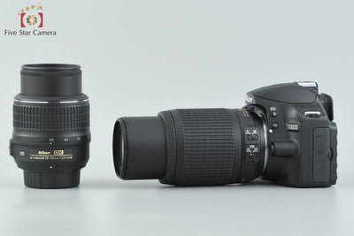 【中古】Nikon ニコン D3200 ダブルズームキット ブラック シャッター回数僅少