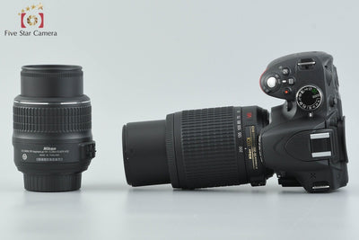 【中古】Nikon ニコン D3200 ダブルズームキット ブラック シャッター回数僅少