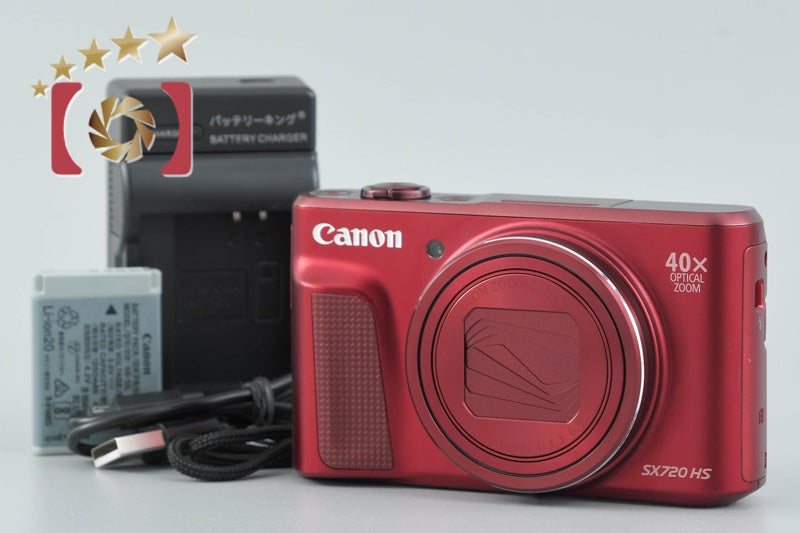 [Used] Canon PowerShot SX720 HS Red Compact Digital Camera
