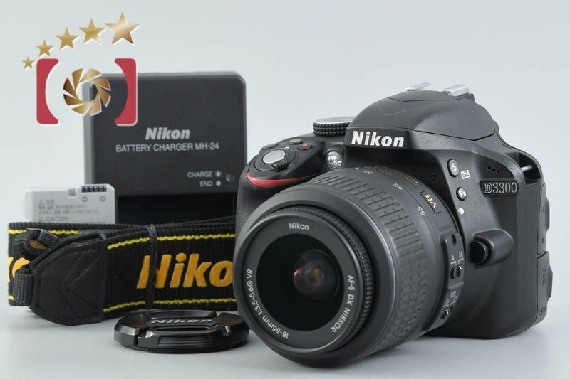 [Used] Nikon D3300 Black + AF-S DX NIKKOR 18-55mm f/3.5-5.6 G VR