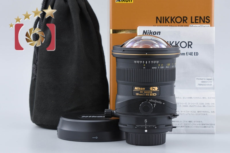 【中古】Nikon ニコン PC NIKKOR 19mm f/4E ED 元箱付き