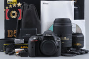 [Used] Nikon D5300 Double Zoom Kit Black, Low Shutter Count, With Original Box