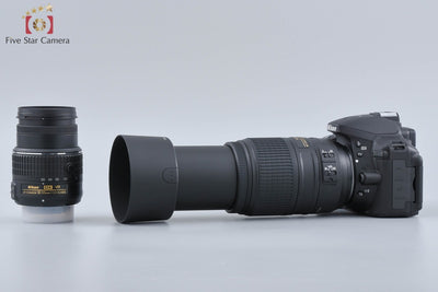 [Used] Nikon D5300 Double Zoom Kit Black, Low Shutter Count, With Original Box