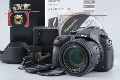 Used Panasonic LUMIX DMC-FZ1000 Black Compact Digital Camera with Original Box