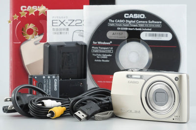 [Used] Casio EXILIM EX-Z2300 Champagne Gold Compact Digital Camera with Original Box