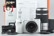 [Used] SONY α6000 ILCE-6000 Double Zoom Lens Kit White, with original box