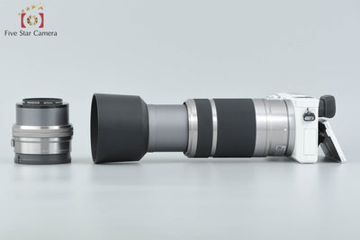 [Used] SONY α6000 ILCE-6000 Double Zoom Lens Kit White, with original box