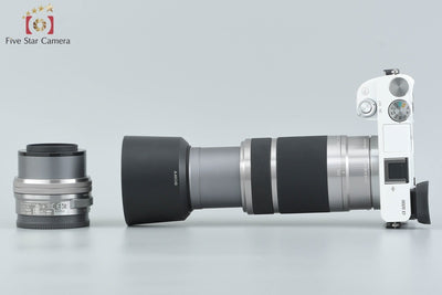 [Used] SONY α6000 ILCE-6000 Double Zoom Lens Kit White, with original box