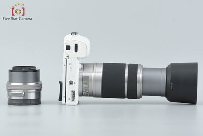 [Used] SONY α6000 ILCE-6000 Double Zoom Lens Kit White, with original box