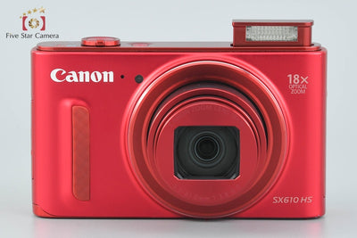 [Used] Canon PowerShot SX610 HS Red Compact Digital Camera