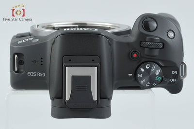 【中古】Canon キヤノン EOS R50 ブラック ミラーレス一眼カメラ シャッター回数僅少