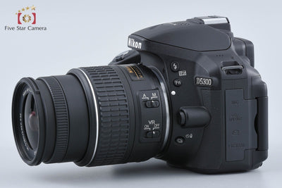 【中古】Nikon ニコン D5300 18-55 VR II レンズキット ブラック シャッター回数僅少 元箱付き