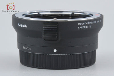 【中古】SIGMA シグマ マウントコンバーター MC-11 Canon EF-E用 Canon EF → ソニーEマウント 元箱付き