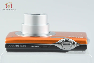 【中古】Nikon ニコン COOLPIX S3000 ファインオレンジ コンパクトデジタルカメラ