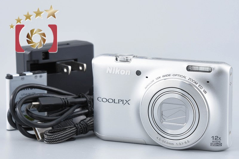 [Used] Nikon COOLPIX S6400 Crystal Silver Compact Digital Camera