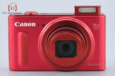 [Used] Canon PowerShot SX610 HS Red Compact Digital Camera