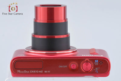 [Used] Canon PowerShot SX610 HS Red Compact Digital Camera