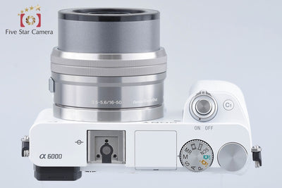 [Used] Sony α6000 ILCE-6000L White Power Zoom Lens Kit, Low Shutter Count