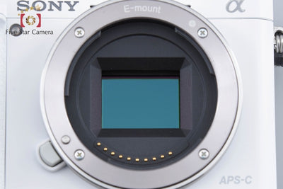 [Used] Sony α6000 ILCE-6000L White Power Zoom Lens Kit, Low Shutter Count