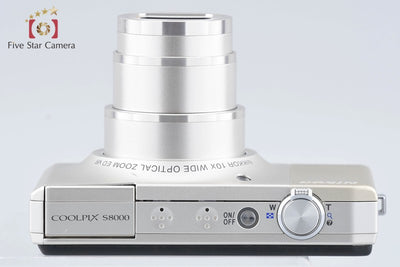 [Used] Nikon COOLPIX S8000 Champagne Silver Compact Digital Camera