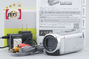[Used] JVC Kenwood Everio GZ-E750 Silver Digital Video Camera with Original Box