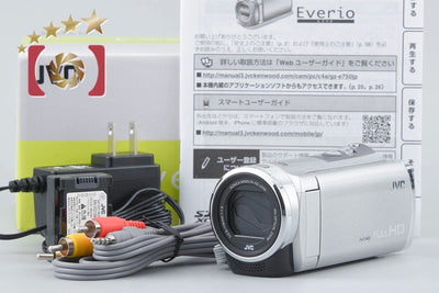[Used] JVC Kenwood Everio GZ-E750 Silver Digital Video Camera with Original Box
