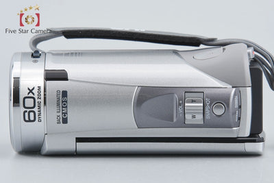 [Used] JVC Kenwood Everio GZ-E750 Silver Digital Video Camera with Original Box
