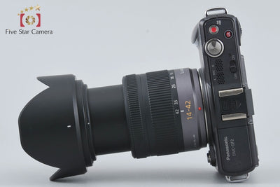 [Used] Panasonic LUMIX DMC-GF2 Esprit Black + G VARIO 14-42mm f/3.5-5.6 ASPH. MEGA O.I.S. H-FS014042, low shutter count