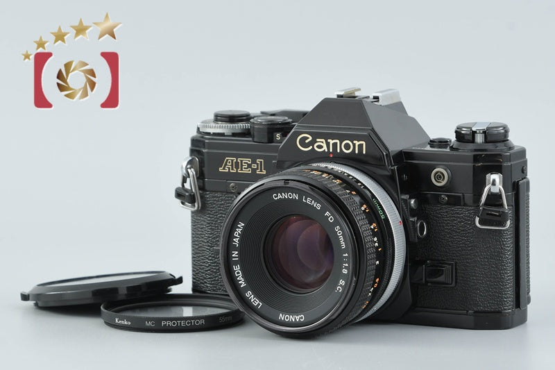[Used] Canon AE-1 Black + FD 50mm f/1.8 S.C.