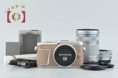 [Used] OLYMPUS Olympus PEN E-PL10 EZ Double Zoom Kit Brown - Low Shutter Count