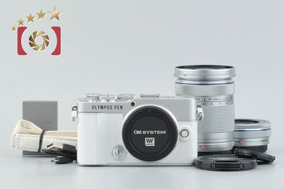 [Used] OLYMPUS PEN E-P7 EZ Double Zoom Kit White, Low Shutter Count