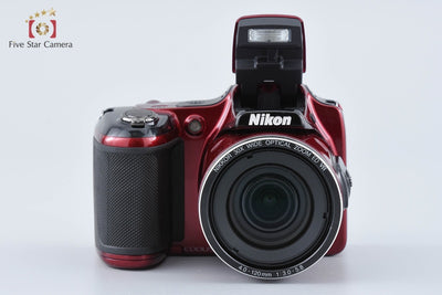 【Used】Nikon COOLPIX L820 Red Compact Digital Camera