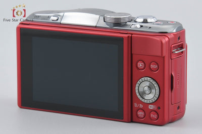 Used Panasonic LUMIX DMC-GF6 Double Zoom Lens Kit Red Shutter Count Very Low