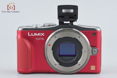 Used Panasonic LUMIX DMC-GF6 Double Zoom Lens Kit Red Shutter Count Very Low