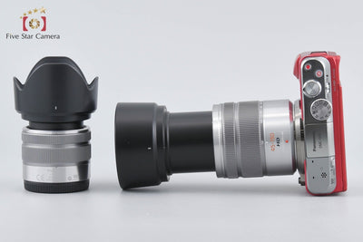 Used Panasonic LUMIX DMC-GF6 Double Zoom Lens Kit Red Shutter Count Very Low