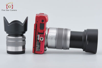 Used Panasonic LUMIX DMC-GF6 Double Zoom Lens Kit Red Shutter Count Very Low