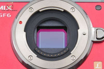 Used Panasonic LUMIX DMC-GF6 Double Zoom Lens Kit Red Shutter Count Very Low