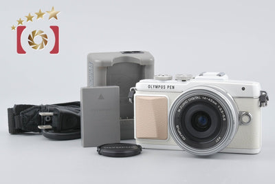 [Used] OLYMPUS Olympus PEN Lite E-PL7 14-42mm EZ Lens Kit White, Low Shutter Count