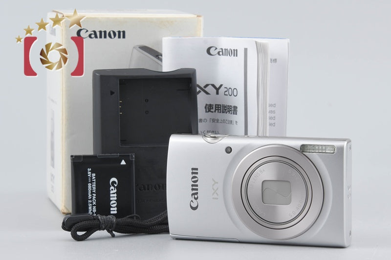 [Used] Canon IXY 200 Silver Compact Digital Camera with Original Box