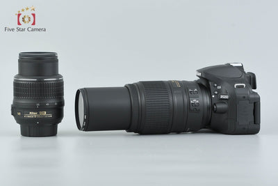 [Used] Nikon D5200 Double Zoom Kit Black - Low Shutter Count