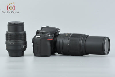 [Used] Nikon D5200 Double Zoom Kit Black - Low Shutter Count
