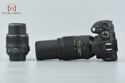 [Used] Nikon D5200 Double Zoom Kit Black - Low Shutter Count